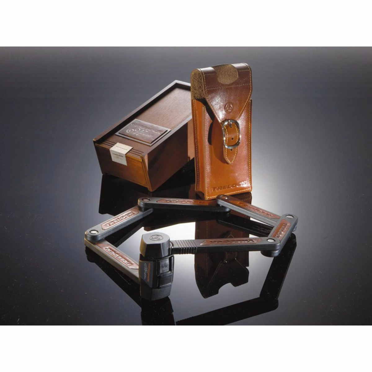 Trelock Antivol Pliable Manufaktur FS 450/85 Housse En Cuir 3 Trelock Antivol Pliable Manufaktur FS 450/85 Housse En Cuir